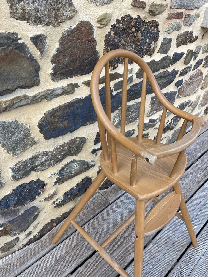 Chaise haute bébé en bois - IKEA Vintage - photo numéro 3
