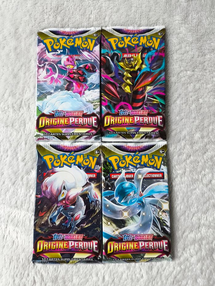 Artset Pokémon Origine Perdue – 4 Boosters Épée & Bouclier