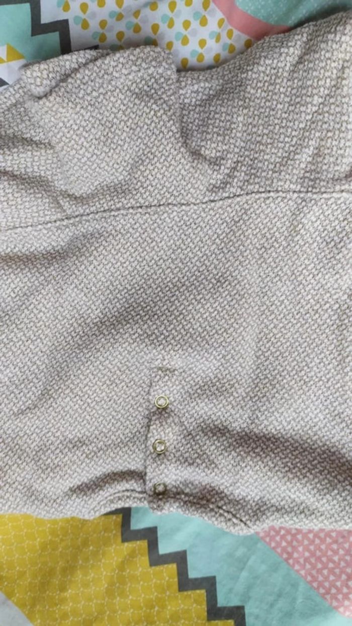 Pull chic ivoire et doré 12 mois Orchestra - photo numéro 3