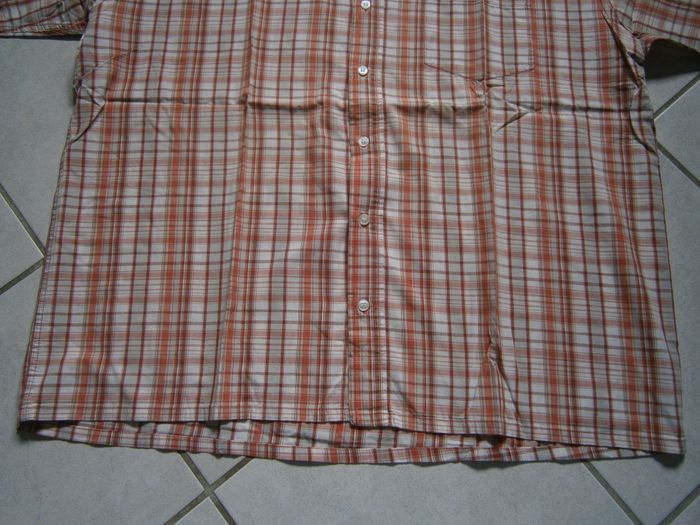 Chemisette à carreaux orange Taille 2XL - photo numéro 4