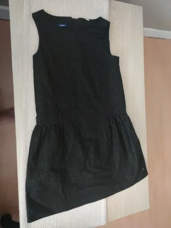 Robe noir paillettes or Okaïdi 12 ans cérémonie