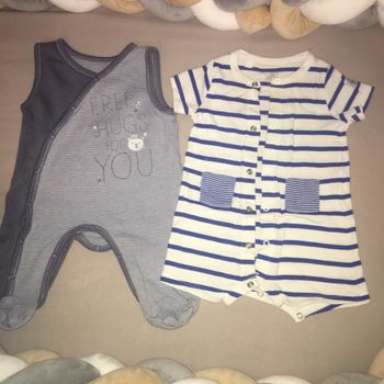 Lot barboteuse été 1 mois