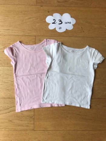 Lot de 2 tee shirt 2-3 ans Tex