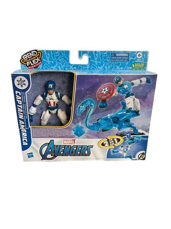 Bend and Flex Marvel Avengers Captain America mission de glace Hasbro neuf
