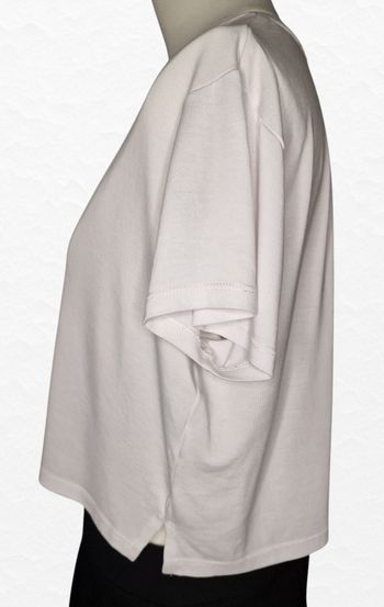 T-shirt court Stradivarius – M – Blanc – État : Très bon