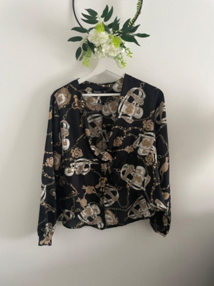 🌸blouse manches longues noir blooshop taille 36🌸