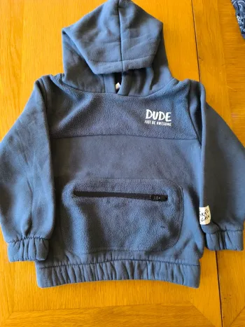 312706 sweat à capuche marine garçon 3 ans