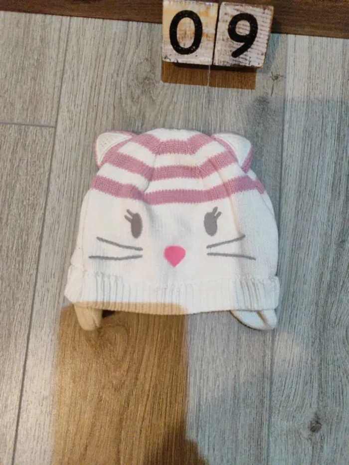 Bonnet chat. 9/12 mois - photo numéro 2