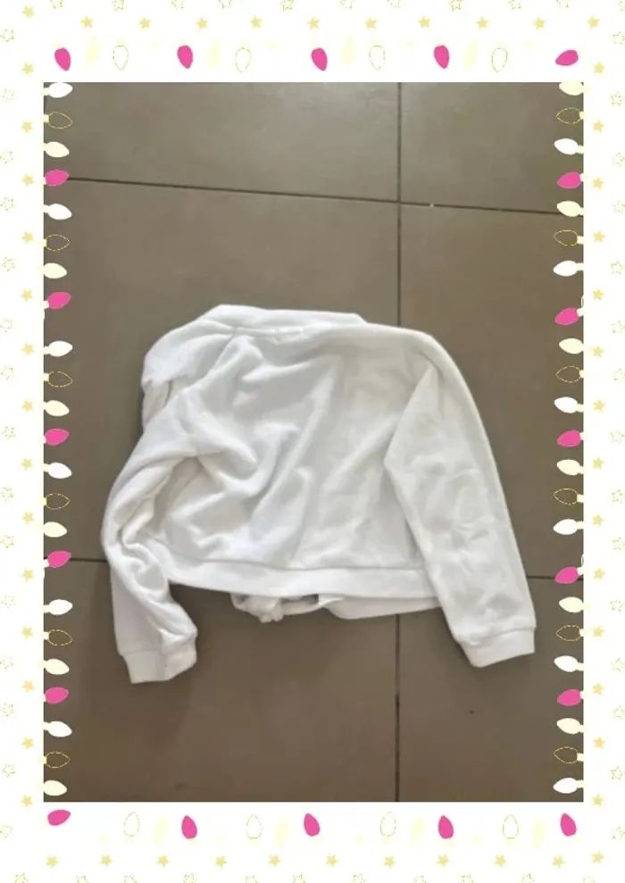 🩰 Gilet cache-cœur blanc Sansha – Taille 10 ans 🩰 - photo numéro 5