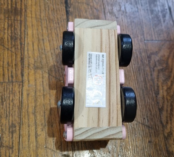 ambulance en bois rose fleurie fizzy - photo numéro 4