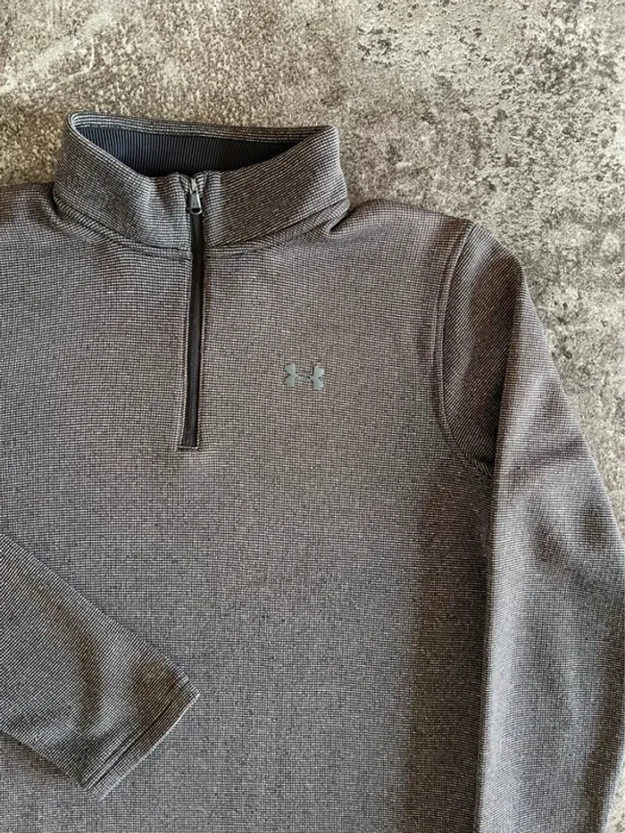 Sweat sport homme Under Armour taille M Sudadera deportiva hombre Felpa uomo Herren Half zip 1/4 zip - photo numéro 3