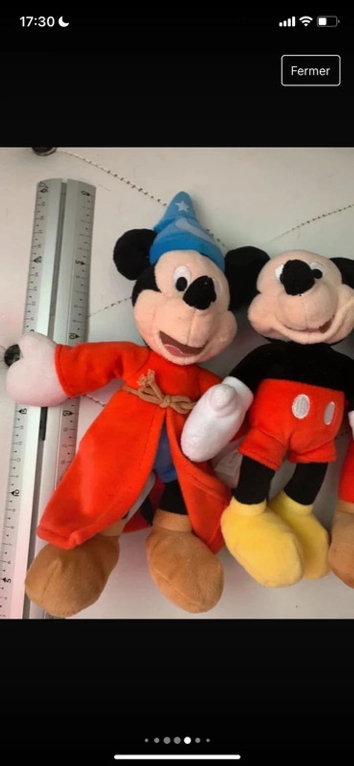 Ensemble de 3 peluche collector Mickey Disney - photo numéro 8