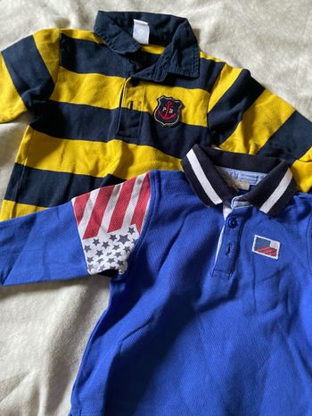 Lot polos manches longues