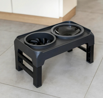 Gamelle Chien Réglable & Anti-Glouton - Idéale pour Chiens et Chats de Toutes Tailles