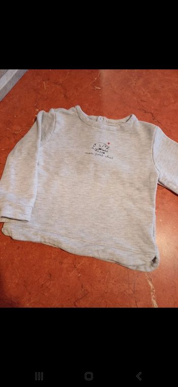 Sweat fille taille 36 mois