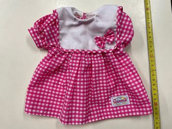 Robe rose à carreaux Quennie Poupée