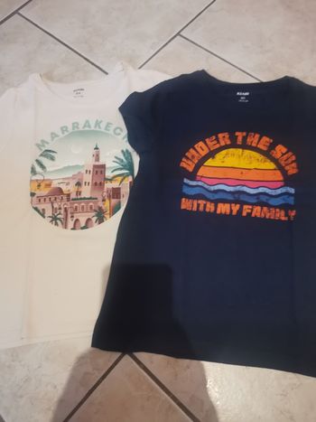 Lot de 2 t-shirts fille 8 ans kiabi
