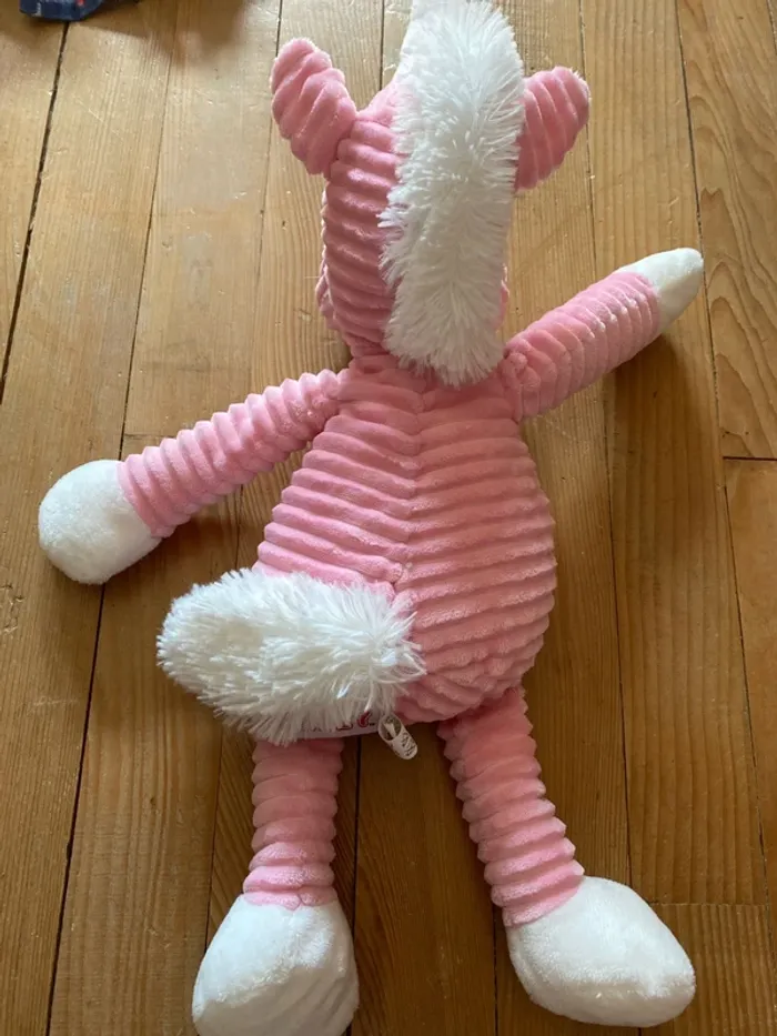 Peluche licorne rose - photo numéro 3