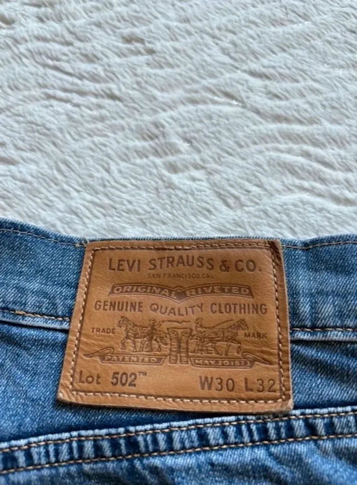 Jean Levi’s lot 502 tapered fit fuselé slim W30 L32 M/40 Premium Performance homme bleu clair - photo numéro 2