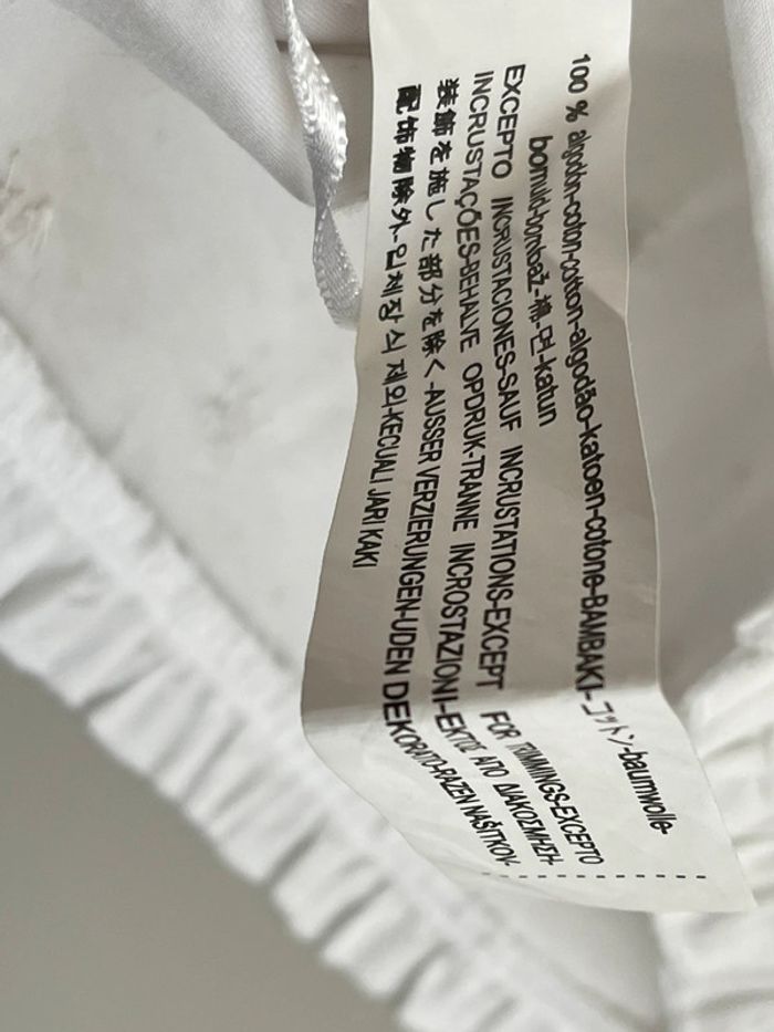 Crop top Zara trafaluc taille S en 100% coton avec perles brodées en forme de fleurs 🌸 - photo numéro 8