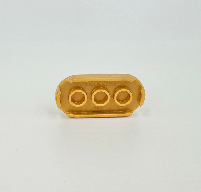 Lego Accessoires Space : Tile round 2x4 Bleu ovale Logo Café Fleur - NEUF - photo numéro 5