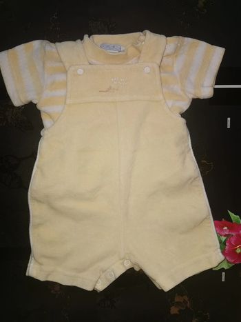 Ensemble combishort 2 pièce taille 1 mois