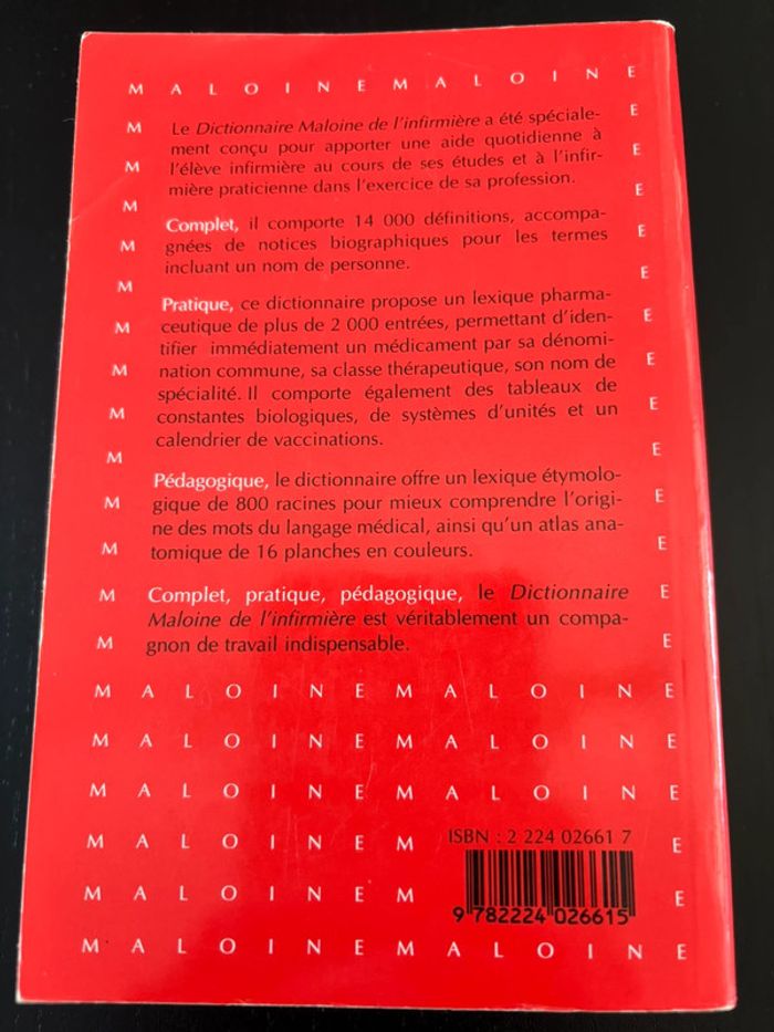 Dictionnaire Maloine de l’infirmière - photo numéro 2
