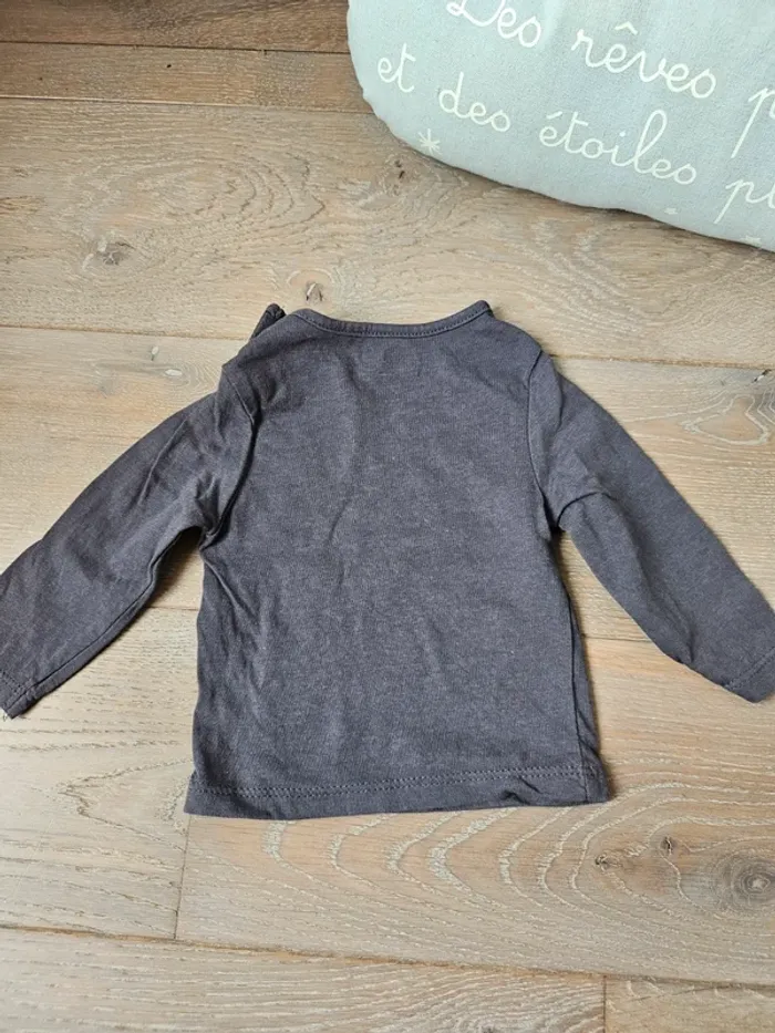 Lot 4 Tshirt manches longues 1 mois - photo numéro 9