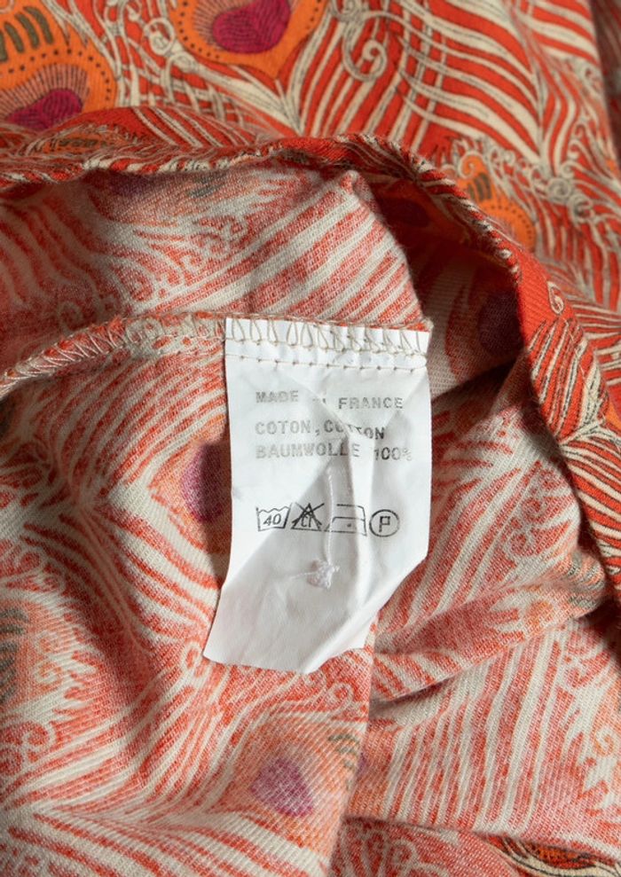 Chemise 60s vibes peplum Charles Cotonay Taille 38 - 100% coton - photo numéro 7