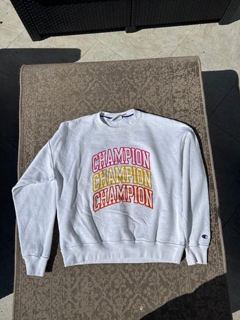 Sweat Champion blanc multicolore (taille M) - Mixte