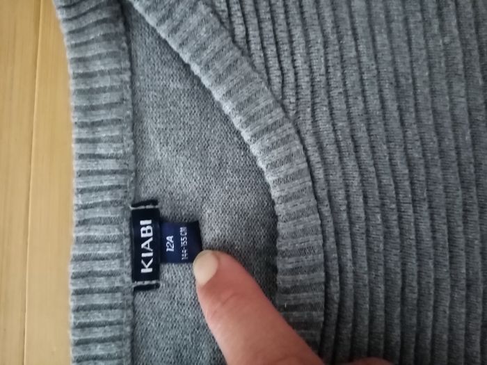 Pull gris kiabi 12ans garçon - photo numéro 2