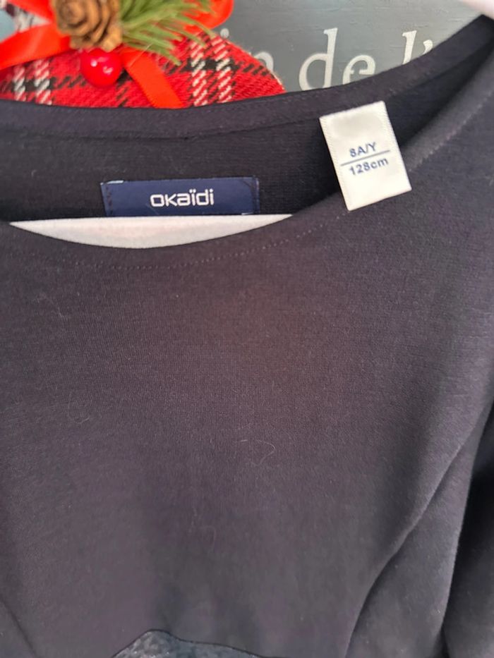 Robe manche longue avec doublure jupon fille 8 ans - photo numéro 3