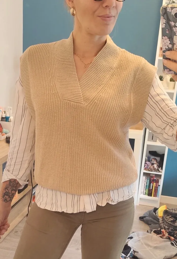 Pull sans manche