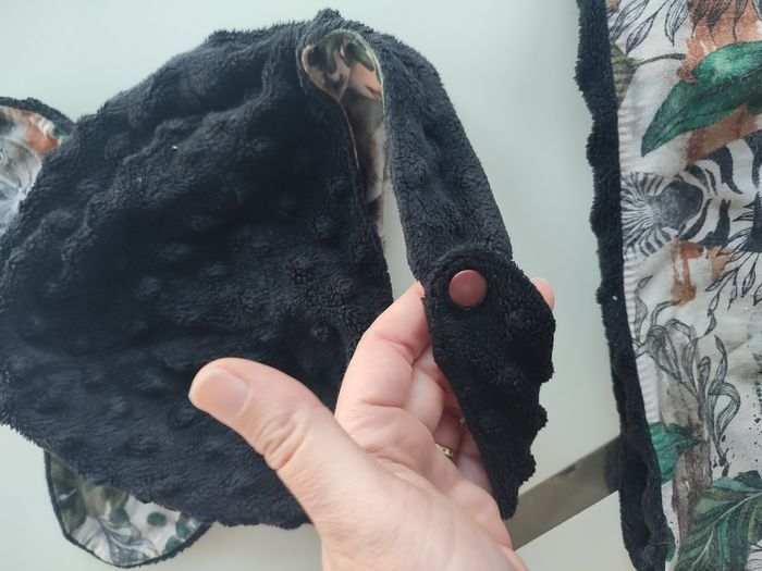 Bonnet oreilles d'ours  et snood fait main - photo numéro 5