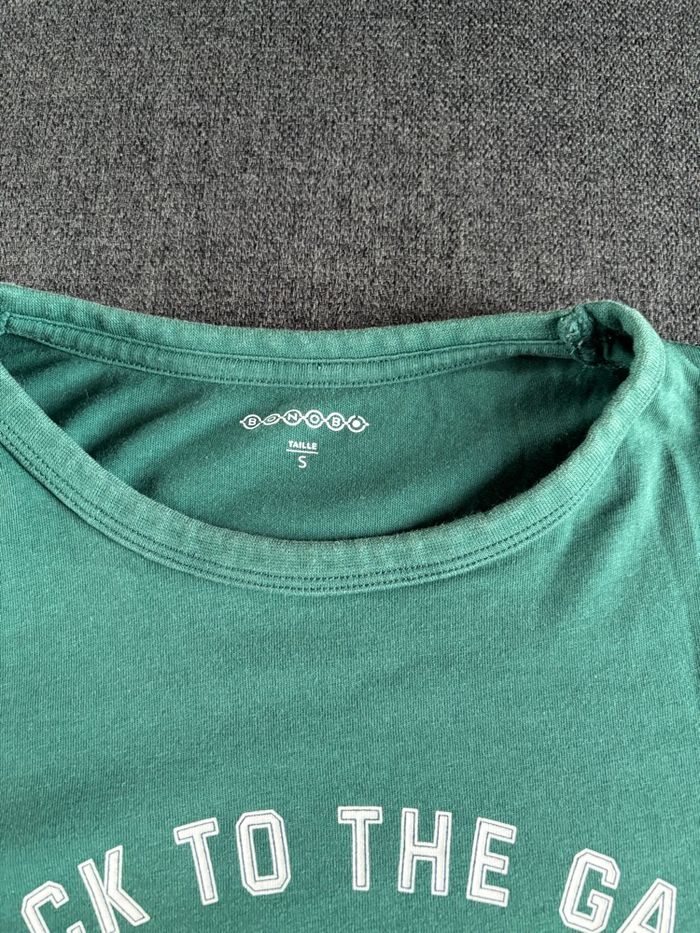 Tee shirt homme vert taille S bonobo - photo numéro 2