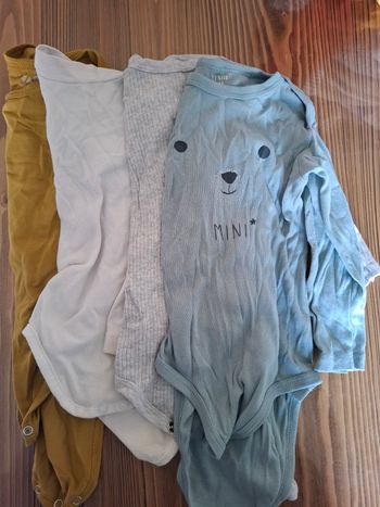 Lot de 4 bodies manches longues 18 mois