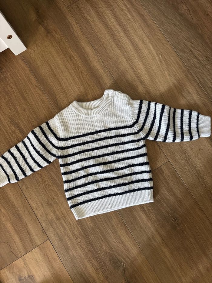 Pull à rayures 18 mois
