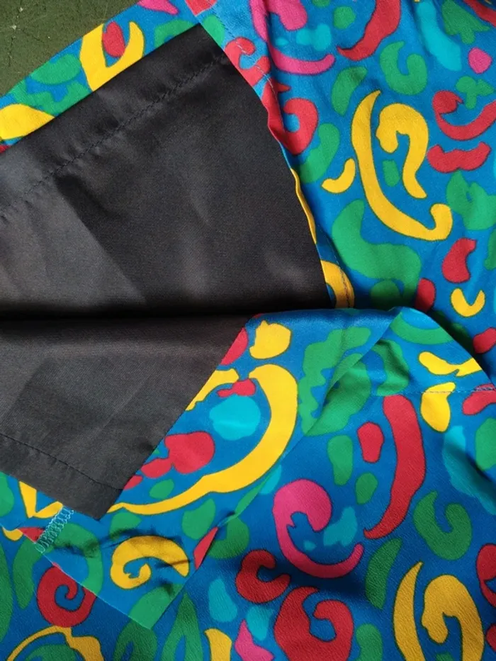 Jupe skirt bariolé vintage rétro printemps été coloré - photo numéro 5