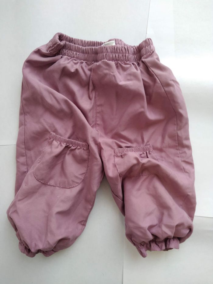#lot De 2 Pantalons Bébé Fille Taille 12 Mois - photo numéro 2