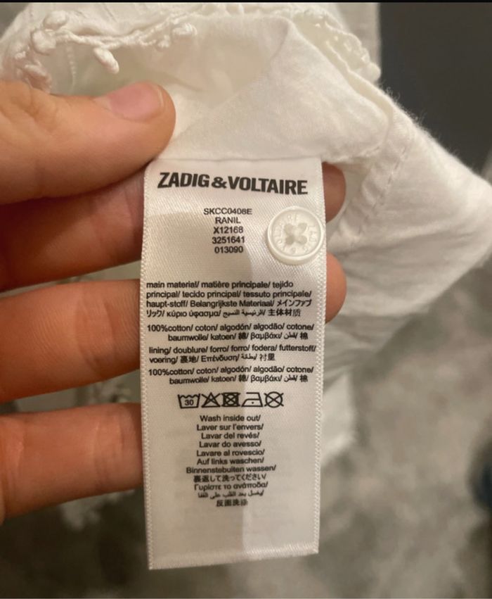 Robe blanche zadig et voltaire - photo numéro 6