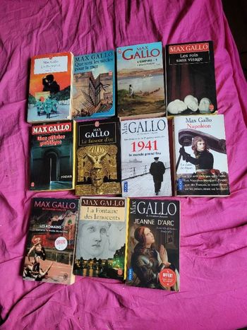 Livres de poche Max Gallo (voir 2 photos)