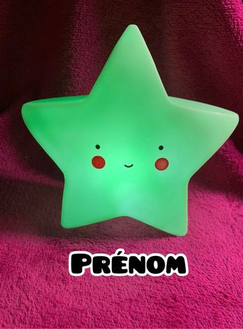 Veilleuse étoile personnalisé