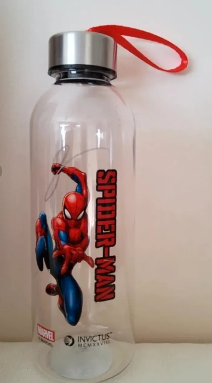 Lot Lego tête Spiderman et gourde neuve - photo numéro 4