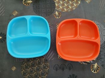Lot 2 assiettes à compartiments pour bébé ou enfant