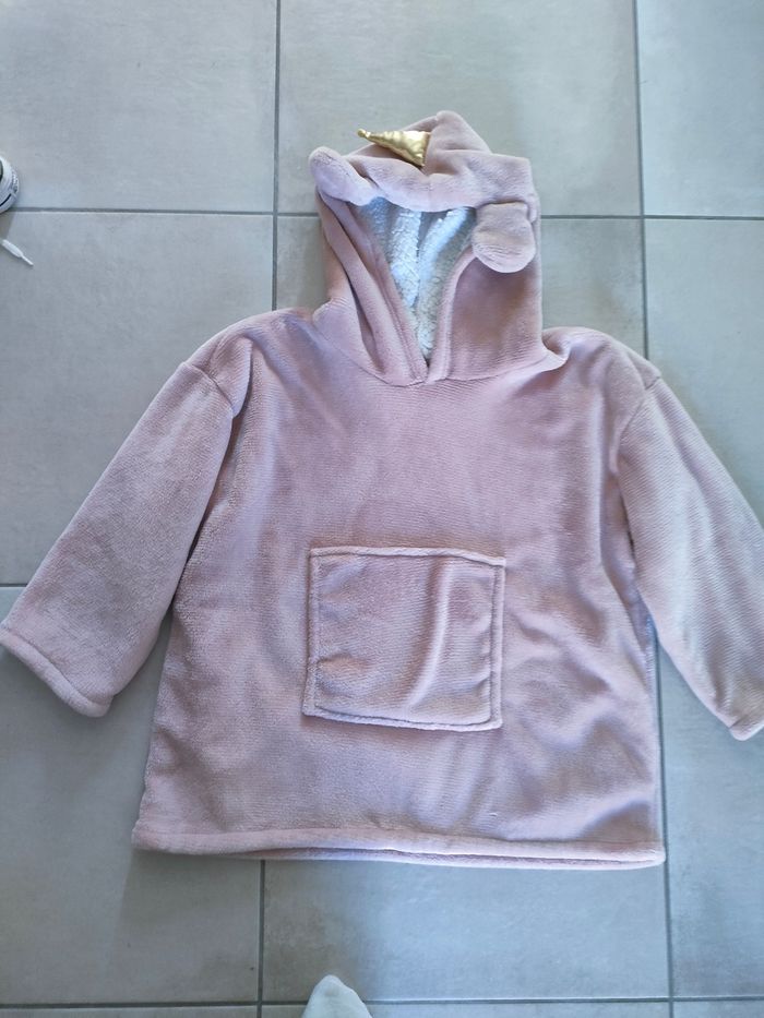 Plaid polaire licorne à manches atmosphera kids