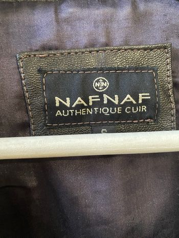 Veste en véritable cuir naf naf 