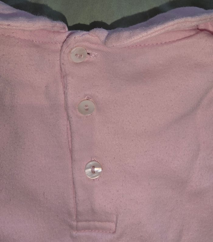 Tee-shirt ML rose uni 18 mois - photo numéro 3