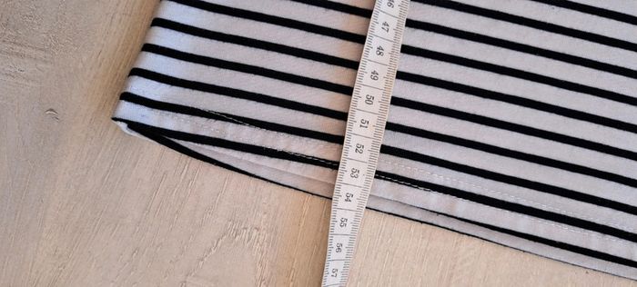 Blouse marinière Atmosphère - taille 32 - manches évasées- décolleté en V laçage - mi-saison - photo numéro 6