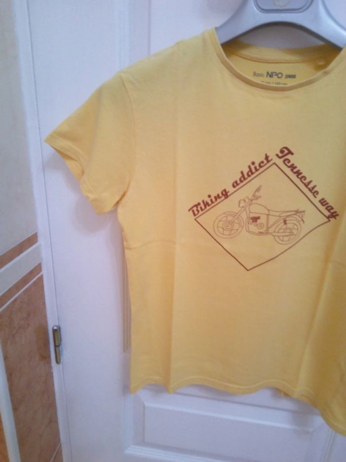 Tee-shirt jaune T.12 ans - NPO - photo numéro 5