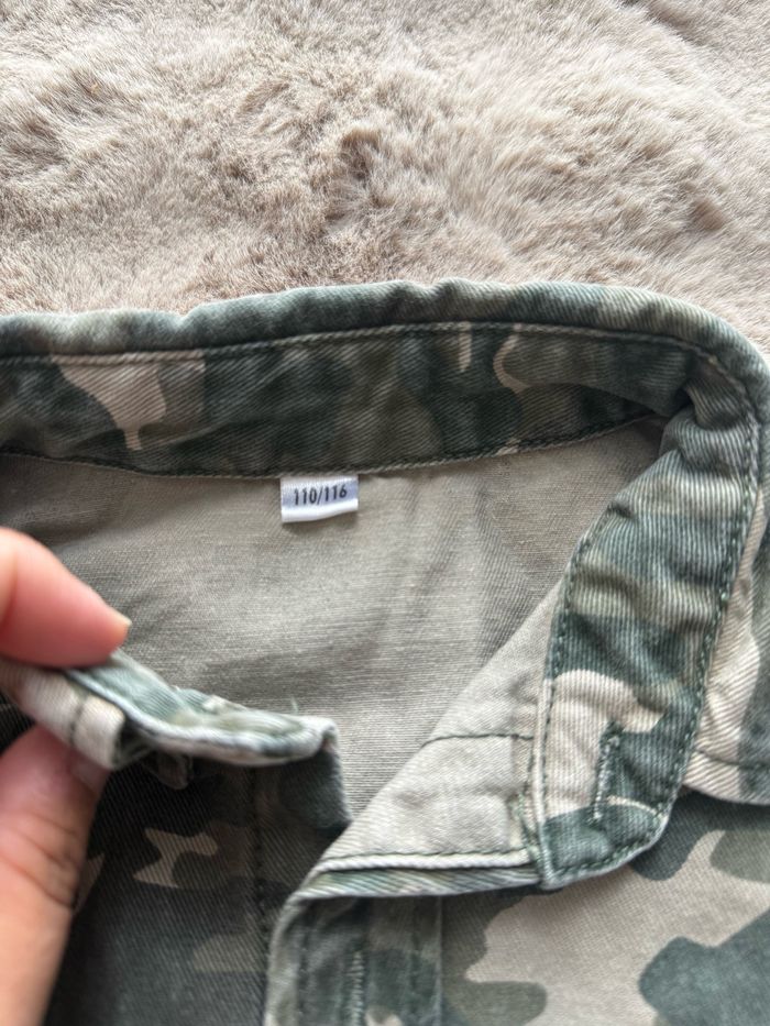 Chemise militaire 5/6 ans kaki Zeeman - photo numéro 2